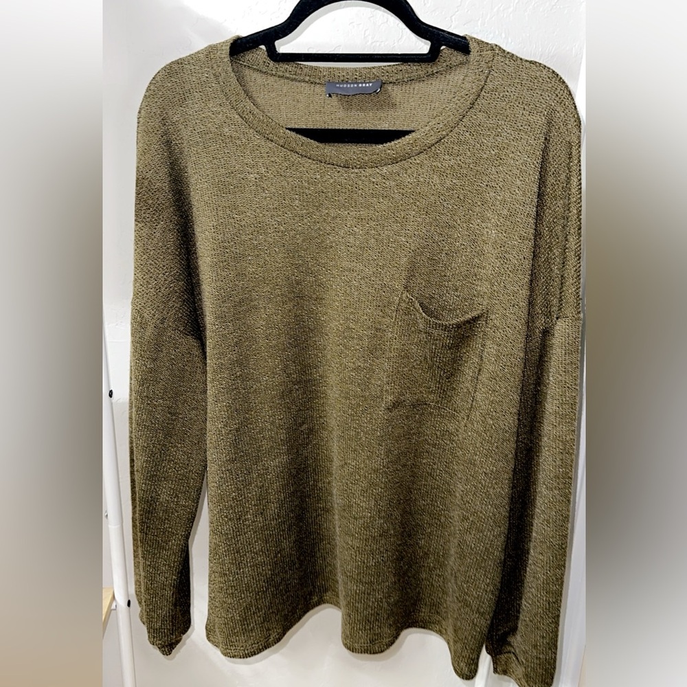 NWT Hudson Gray Swester Blouse
